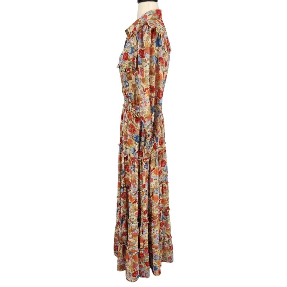 Chicwish Floral Button Front Maxi Dress – Size Small Wild Bloom - Picture 5 of 7